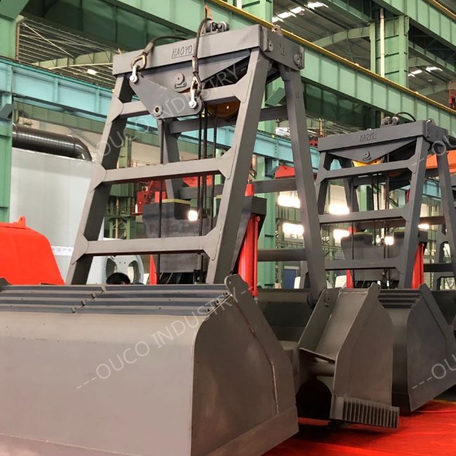 12 CBM Radio Remote Control Grab Bucket For Marine Cranes