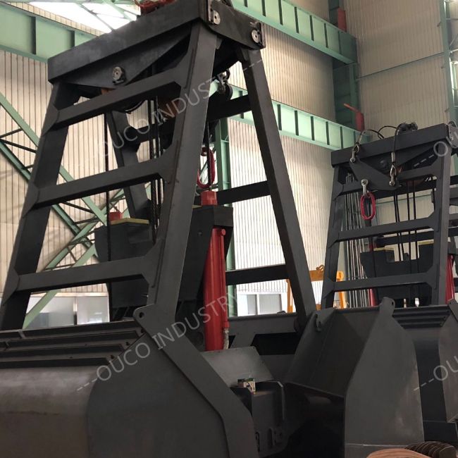 12 CBM Radio Remote Control Grab Bucket For Marine Cranes