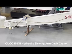 OUCO Hydraulic Single Arm Slewing Davit For Rescue Boat