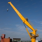 25T20M stiff boom pedestal crane for ship on deck or offshore cargos goods