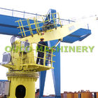 Stable Steel Structure Straight Boom Marine Deck Cranes 5T 15M