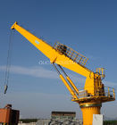 25t 20m Marine Cranes Stiff Boom With Rolled Steel Pedestal