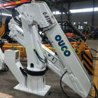 0.6T 8M Telescopic Offshore Pedestal Crane Knuckle Silver Boom Hydraulic For Marine Working