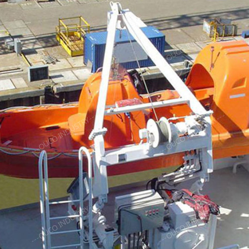 Advanced Marine Rescue Boat Davit System A Frame