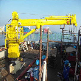 1T30M Telescopic Boom Marine Cranes for Ship Desk Cargo Lifting