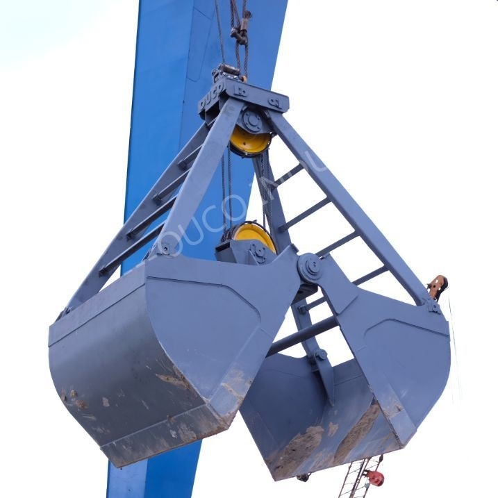 3 Cubic Meter Mechanical Grab Bucket Load Coal Material For Overhead Crane