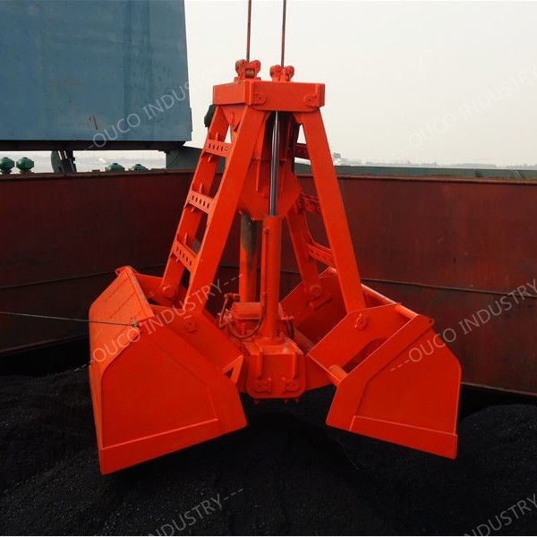 Hydraulic Grab Bucket Wireless Remote Control ABS Certificate Coal Material